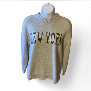 Just Polly Gray New York Sweater